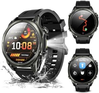 DOOGEEEco Anywise W1 GPS Smart Watches for Men, 6 Satellite Positioning, 50M Waterproof Fitness Tracker, 1.43'' AI Mens Smart Watch for Android Phone/iphone compatible,Answer/Make Call/12 Days Battery
