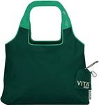 ChicoBag Vita rePETe Reusable Shoulder Tote w/Built-In Pouch & Carabiner Clip | Perfect for Shopping, Travel, Organization | Large Eco-Conscious Packable Bag | Zen Green (Pack of 1)