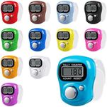 Amble 12 Pack Electronic Finger Counter, 5 Digit LCD Electronic Digital Display, Hand Tally Clicker Counter, Digital Handheld Tally Counter, Counting for Golf, Goods Counting, Lap, Knitting