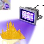 ZOTIMO UV Light for Resin Art - 405nm LED Curing Lamp for 3D Printer SLA DLP LCD, Solidify Photosensitive Resin, Art & 3D Printing