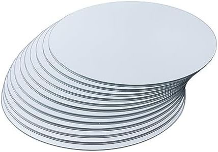 DEMAIKE Round Mirror Centerpieces - Set of 12, 10" Glass Mirrors for Tables, Candle Plate, Decorative Tiles, Craft, Vanity, Party Décor, Wedding Tables & Reception