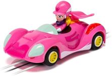 Micro Scalextric Cars - Wacky Races Penelope Pitstop - Toy Slot Car for use with Micro Scalextric Race Tracks or Set - Small Kids Gift Ideas for Boy/Girl Ages 4+, Micro Scalextric Accessories