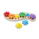 Melissa & Doug Rainbow Caterpillar Gear Toy With 6 Interchangeable Gears | Toddler Toys, Gear Toys For Toddlers And Babies