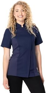 Chef Works Women's Springfield Chef Coat, Navy, X-Large, Navy, X-Large