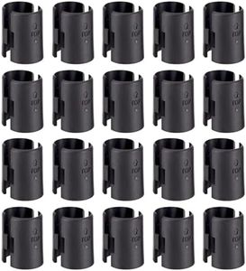 Wire Shelf Clips,40-Packs Wire Shelving Shelf Lock Clips for 1" Post- Shelving Sleeves Replacements for Wire Shelving System,Fits with Thunder Group,Alera,Honey Can Do,Eagle,Regency,Metro & More