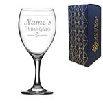 Personalised Engraved Novelty Wine Glass, "Name's Wine Glass", Any Name, Gift Boxed, Perfect for Any Wine Lover, Birthday and Christmas, Engraved in The UK, 12oz