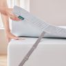 Bonnvia Mattress Topper Double Bed Thick, Mattress Topper Double Bed with Machine Washable Bamboo Fibre Cover