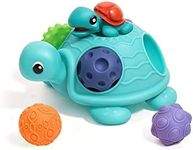 ROHSCE Sensory Balls Montessori Toys for Babies 6-12 Months, Baby Sensory Toys Turtle Toys Bright Color Textured Multi Soft Balls, BPA Free Ball for Toddlers 1-3 Teething Gifts