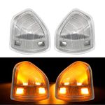 1 Pair LED Side Mirror Turn Signal Light, Left & Right Lamps Clear Cover Lens Replacement for Dodge Ram 1500 2500 3500 4500 5500 2010-2018, Replace# 68302828AA 68302829AA