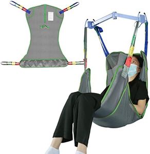 EZ Assistive Universal Full Body Patient Lift Sling, Mesh Fabric Patient Sling Transfer and Bathing aids, 500lb Weight Capacity (Large)