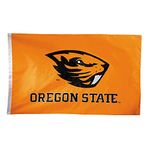 BSI NCAA Oregon State Beavers 2-Sided Nylon Applique Flag with Grommets, 3' x 5', Orange