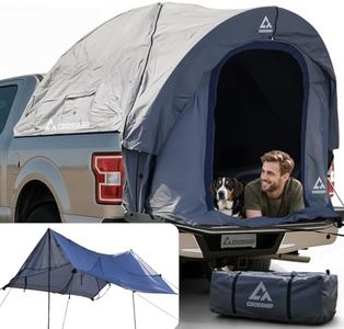 CROSSHIP Truck Bed Tent for Pickup Trucks - PU3000mm Water-Resistant Canopy Anti-Tear Fabric - Insect-Prevention Double Layer for 2 Person - Replacement for Ford, Chevy, Dodge, GMC, Nissan, Toyota