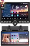 X10 10.1 inch Knob Single DIN & Double DIN Car Stereo, with Passenger Entertainment Screen, AI Vision