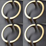 WANLIAN Install modern cabinet handle golden drawer luxury handle cabinet hardware (5)