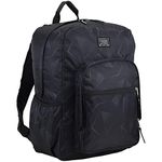 Eastsport Carry On Travel Weekender Backpack with Extra Large Main Compartment, Geometric Print/Black, One Size, Laptop