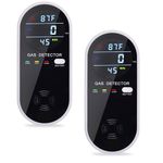 2 Packs Gas Detector & Alarm, KH Alert 3 in 1 Natural Gas Detectors & Propane Gas Detectors for Home & RV, Combustible Gas Leak Detector Monitor for LNG, LPG, Methane