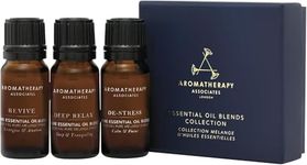 AROMATHERAPY ASSOCIATES Wellbeing Essential Oil Blends Collection, Gift Set, De-Stress, Revive, Deep Relax Pure Essential Oil for Sleep Relaxation Anxiety, Energy and Motivation, Atomise Applicable
