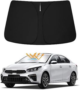 D-Lumina Windshield Sun Shade for 2019-2023 Kia Forte, Foldable Window Sunshade Block UV Rays Front Sun Visor Protector Interior Accessories