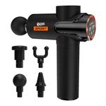 Beardo Deep Tissue Massage Gun | Sports Massager | Full Body Massager Machine for Pain Relief | 99 Performance Modes | Massage Machine for Body Pain | Faster Muscle Recovery with Multiple Attachments | Massage Gun For Men