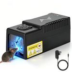 Electric Rat Trap, Professional Humane Mouse Traps for Indoors - Instant Kill Rat Trap Reusable, Electronic Rodent Zapper with Powerful Voltage & Safety Alarm, Ideal for Home, Office, Warehouse