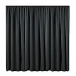 JEMIDI Curtain for Window - Blackout Curtains with Ruffle Tape for Curtain Rail Track Bedroom Living Room Windows