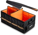 KEEPER - Extra Large Car Trunk Organizer, 70L, Multi-Compartment, Collapsible, Non-Slip Bottom, For Car, SUV, Mini-Van