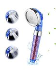 Shower Head,4 Modes with Pause Button High Pressure Shower Head with Handheld,Chlorine & Flouride Filter,Helps Dry Skin & Hair Loss,Best Bathroom Accessories for Shower Experience (Standard)…