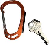 Outdoor Element - Sparky & Scratch Key - Fire Starting Carabiner with Embedded Ferro Rod and Blank Key with Integrated Striker and Hex Driver - Blank Keys Available in SC1 or KW1. (Orange SC1)