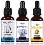 Age Defying Serum 3 Pack - Retinol Serum - Collagen Serum for Face - Moisturizing & Hydrating Skin Hyaluronic Acid - Anti Aging Skincare for Women & Men - Reduce Fine Line & Soothe Wrinkle Skin Care