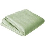 Olivia Rocco Flannel Fleece Throw Blanket Super Soft Warm Fluffy for Bed Sofa Couch Chair Lightweight and Cozy Solid Design, 150 x 200 cm Sage Green