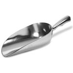 Multipurpose Aluminium Metal Scoops Set for Dry Goods - Sturdy Kitchen Scoops in Different Sizes (24oz)