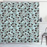 Ambesonne Floral Shower Curtain, Ab