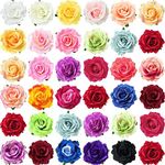 30 Packs 4 Inch Flower Hair Clip Ro