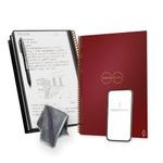 Rocketbook Smart Reusable Notebook - Lined Eco-Friendly Notebook with 1 Pilot Frixion Pen & 1 Microfiber Cloth Included - Scarlet Sky Cover, Letter Size (8.5" x 11")