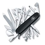 Victorinox Swiss Army Swiss Champ Pocket Knife (Black), 1.6795.3-X1