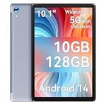Ainmel 10 Inch Android 14 Tablet, 10GB RAM, 128GB ROM (Expandable to 1TB), Octa-Core Processor, 1280 * 800 IPS HD Touchscreen, 5G/2.4G WiFi, BT 5.0, Dual Camera, 2 Speaker (Gray)