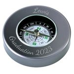 Personalised Chrome Compass with Custom Engraving | Perfect for Hiking, Camping, and Survival Gear, Comes with a Gift Box | Unique Customisable Gift | Essential Outdoor Gear