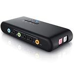 CSL - USB 7.1 external sound card 8-channel - 7.1 Channel USB Soundbox - Dynamic 3D Surround Sound - up to 8 speakers - simultaneous recording and playback - analog and digital audio equipment