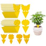 LJHYCYHT 40PCS Fruit Fly Traps Yellow Sticky Traps Fungus Gnat Traps Insect Bug Traps Used to Catch whiteflies, Mosquitoes, Fungus Mosquitoes, Flying Insects and Protect Plants.