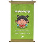 Indigifts Friendship Gift for Best Friend Manmauji Printed Scroll Card 17x9.5 Inches - BFF Gift, Funny Birthday Gift for Friend, Sister, Girl, Roommate, Cute Birthday Gift Idea