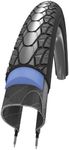 Schwalbe Marathon Plus 700x25c Wired Bicycle Tire with Smartguard Reflective S/Wall, 580g (Black with Reflective Sidewall)