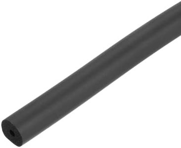 sourcing map Foam Tubing for Handle Grip Support, Pipe Insulation Outside Pipe Lagging, 3mm(1/8") ID 11.5mm(7/16") OD 1m Black