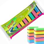 Proff Cleaning & Washing up Sponge Scourers, Foam, Mix Colours, Pack of 20