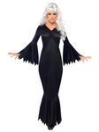 Smiffys Midnight Vamp Costume with Gown (Black), Size M