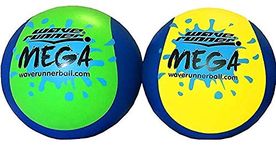 Wave Runner Mega Ball #1 Water Ball for Skipping and Bouncing The Perfect Pool Ball and Ocean Ball (2-Pack)