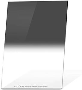 K&F Concept 100mm x 150mm Hard Graduated ND8 (3 Stop) Hard Graduated Neutral Density Filter with 28 Multi-Layer Coatings Waterrpoof/Scratch Resistant for Camera Lens