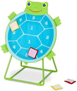 Melissa & Doug Sunny Patch Dilly Dally Tootle Turtle Target Game (Active Play & Outdoor, Two Color Self-Sticking Bean Bags, Great Gift for Girls and Boys - Best for 3, 4, 5, and 6 Year Olds)