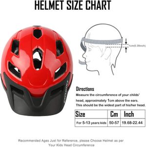 Exclusky Kids Bike Helmet – Adjustable Bicycle & Scooter Helmet, 50-57cm
