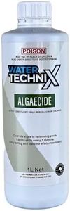 Water TechniX Algaecide 1L - Maximum Strength Pool Chemical Supplies, Fast Acting, Protects Against Bacteria, Reduces Maintenance, Suits All Pools for Crystal Clear Water, Made in Australia