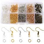 Redamancy Earring Hooks, Jump Rings, 1150Pcs Earring Making Kit for DIY Earring Making